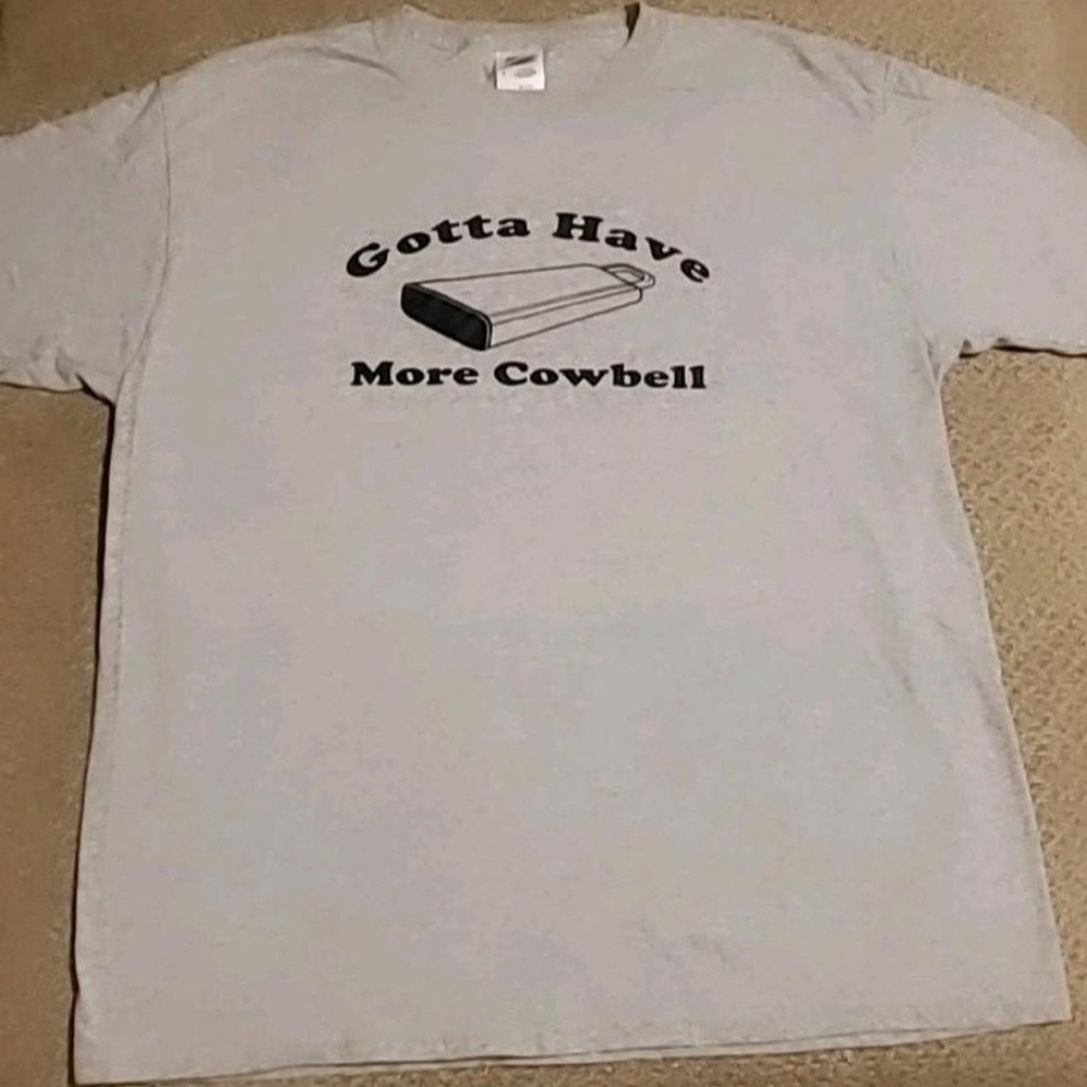 Fruit of the Loom Light Gray T-Shirt Gotta Have More Cowbell (#0028)